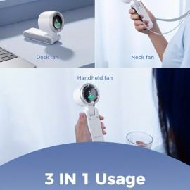 High Speed 13550-RPM Mini Turbo Fan Foldable Rechargeable Handheld Portable Fans