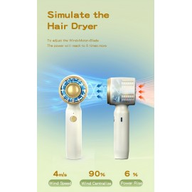 New High Wind Portable Dormitory Handheld Fan Mini USB Turbo Desktop Handheld Charging Fan