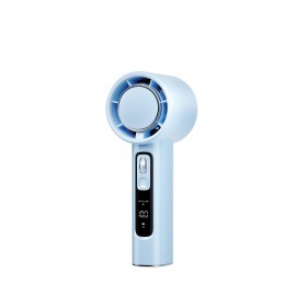 Fast Shipping3 IN 1 Handheld Portable Turbo Fan with LED Dishplay,3 modes of emergency lights/Powerful Handheld Fan with Built-in Aromatherapy refilling Pad,Rechargeable with 5000mAh Battery Large Capacity,100 Levels of Stepless Adjustment