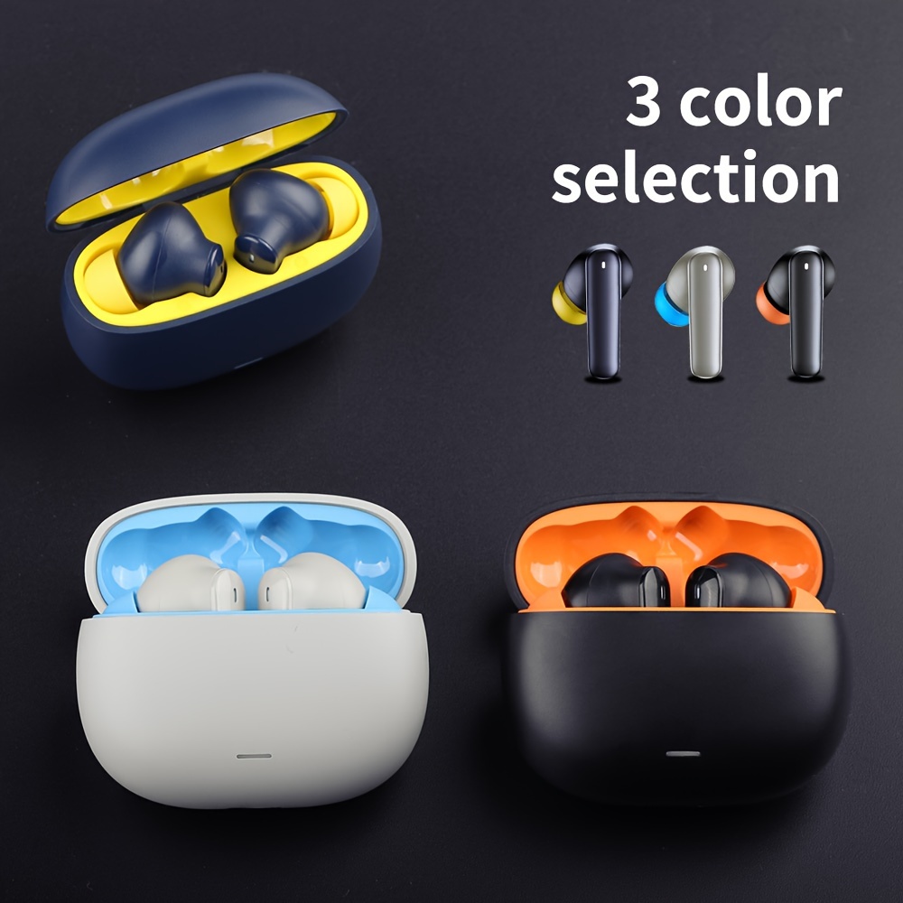 wireless earbuds active noise cancelling earphones wireless 5 2 with microphone charging case 30 hours playback time in ear high fidelity stereo waterproof earphones suitable for android details 0