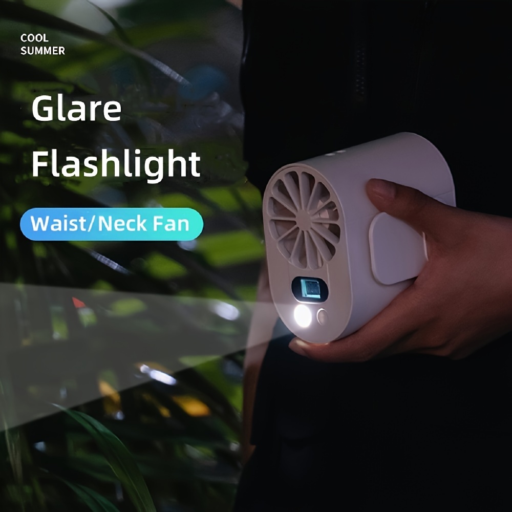 y08 waist hanging fan portable waist clip fan with digital display function 4 speed 9m s strong airflow hands free belt fan suitable for outdoor work fan portable fan portable fan for travel halloween christmas thanksgiving details 0