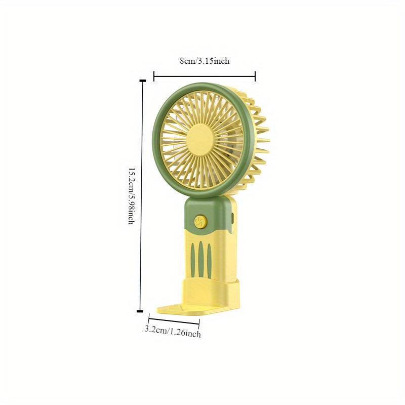 1pc mini handheld fan portable silent charging small fan mobile phone outdoor travel fan gift details 8