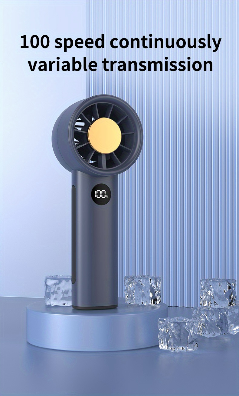4000mah usb portable fan turbine handheld fan small wind gun powerful super large wind rechargeable violent long life details 1