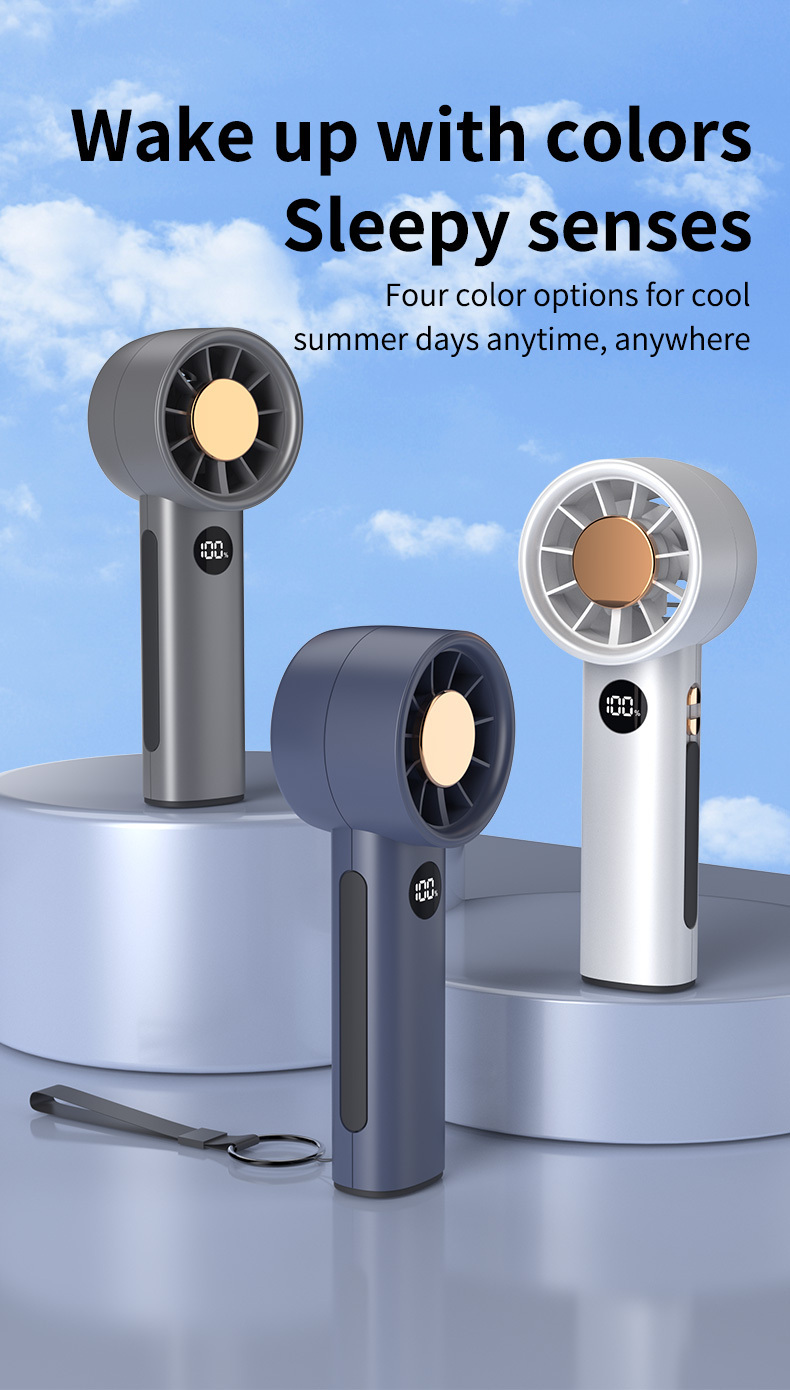 4000mah usb portable fan turbine handheld fan small wind gun powerful super large wind rechargeable violent long life details 4