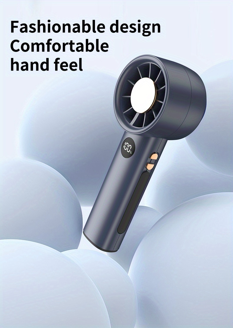 4000mah usb portable fan turbine handheld fan small wind gun powerful super large wind rechargeable violent long life details 5