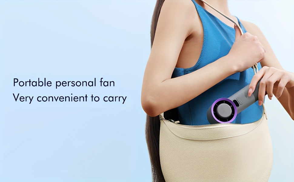 womens handheld portable fan cooling display mini jet fan cooling fan for travel camping outdoor 3600mah details 0