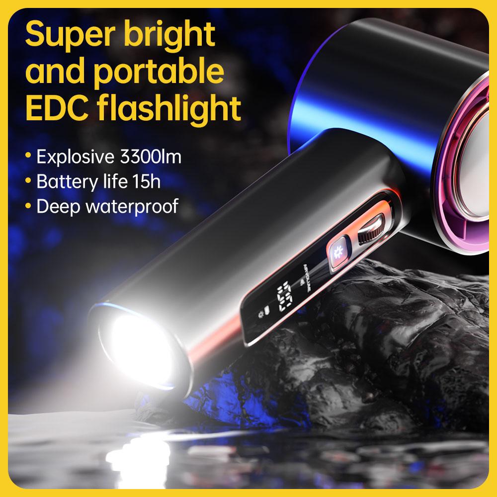 fast shipping3 in 1 handheld portable turbo fan with led 3 modes of emergency lights powerful handheld fan with built in aromatherapy refilling pad rechargeable with 5000mah battery large capacity 100 levels of stepless adjustment details 6