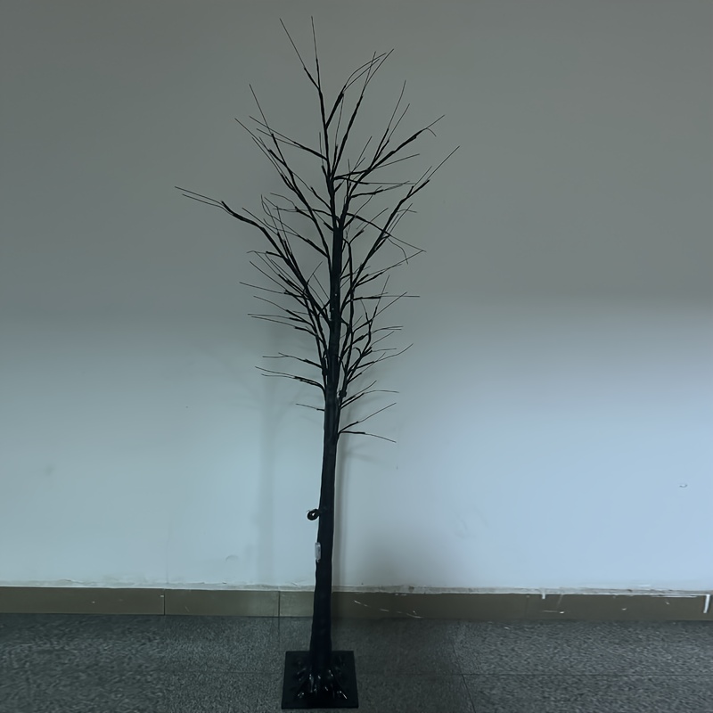 1pc usb 1 8m luminous tree warm whiteled artificial tree with light for house party decoration indoorand outdoor christmas decoration tree details 0