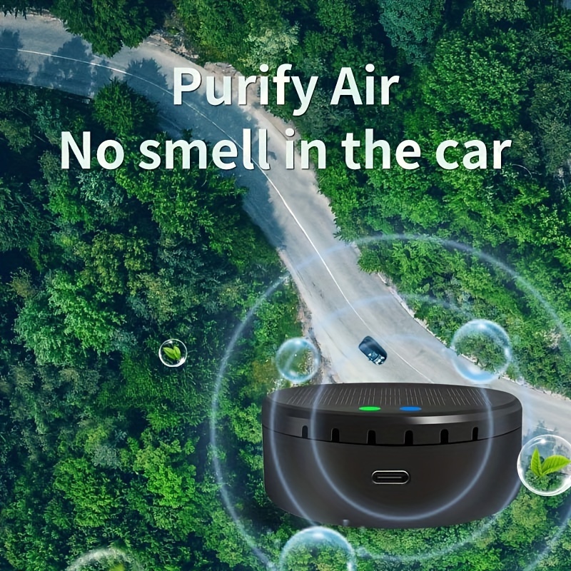 usb powered car compact quiet odor eliminator for pet food and smoke smells with solar panel option details 3