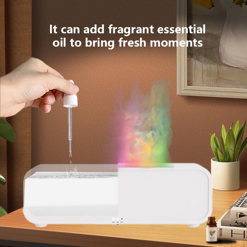 music flame humidifier with 7 color rgb illumination remote control aromatherapy auto shut off for low for home office school great holiday gift details 7